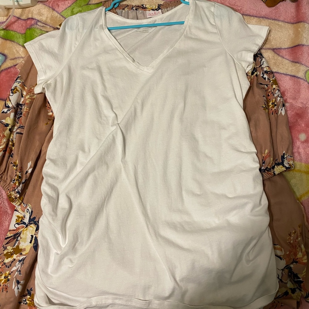 Maternity white shirt
